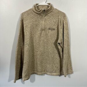 Woolrich Men's Beige Zip-Up Sweater